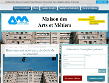 Tablet Screenshot of maison-arts-et-metiers.fr